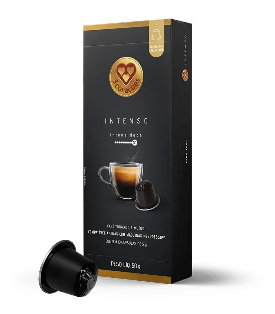 3 Corações Café Intenso 10 Cápsulas (50g)